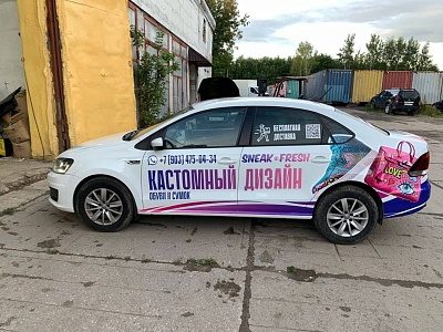 Оклейка автомобилей автошколы